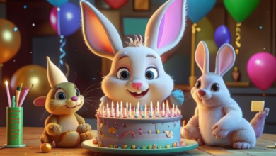 animated bunny birthday transparent gif