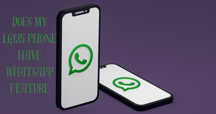 does my lg125 phone have whatsapp feature
