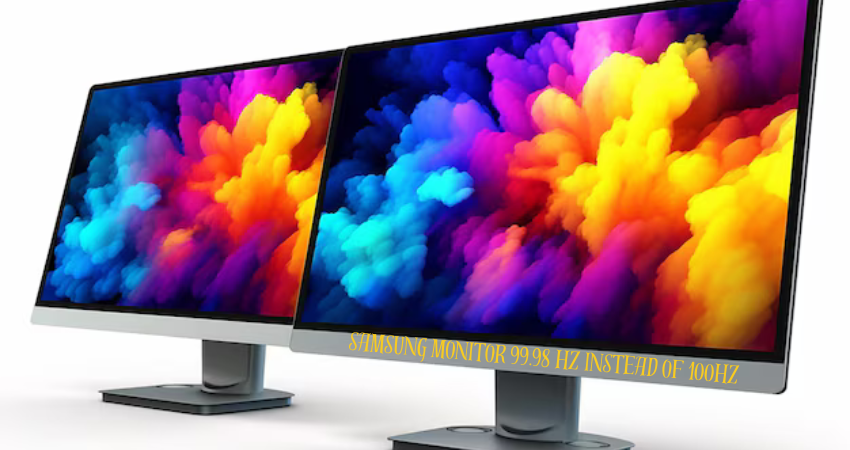 samsung monitor 99.98 hz instead of 100hz
