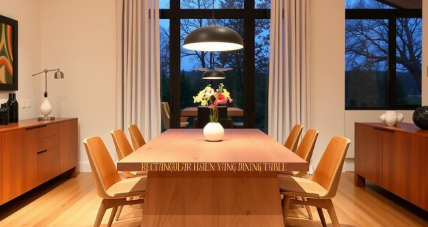 rectangular hsien yang dining table
