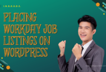 placing workday job listings on wordpress