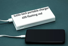 tutilo tech portable charger d35 flashing red