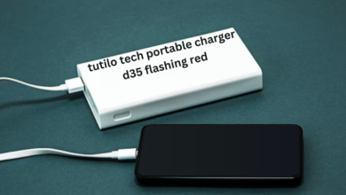 tutilo tech portable charger d35 flashing red