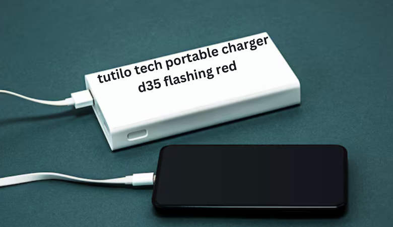 tutilo tech portable charger d35 flashing red