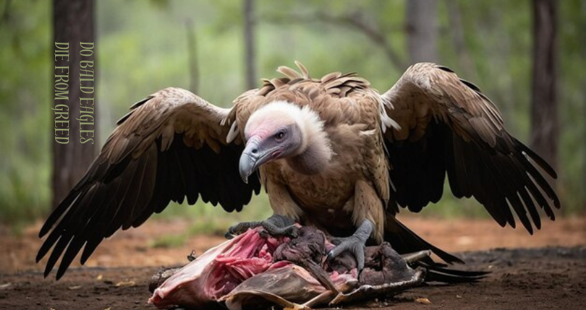 do bald eagles die from greed
