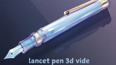 lancet pen 3d vide